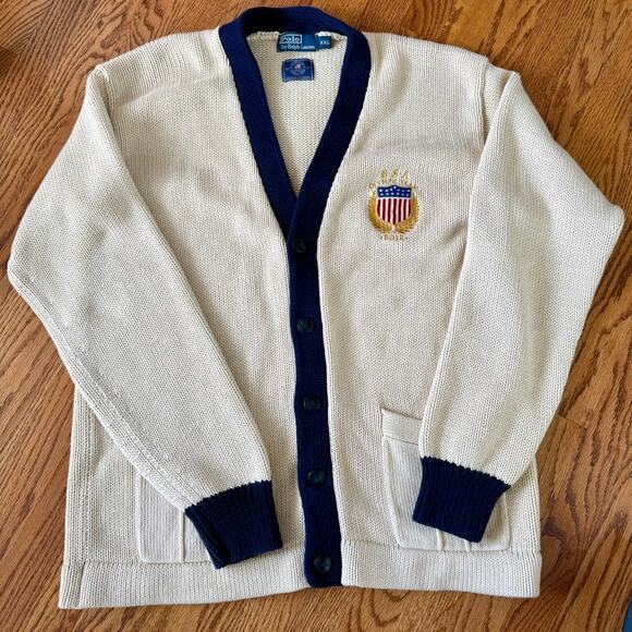 Polo Ralph Lauren 2012 Official London Olympic Athlete Cardigan XXL Sweater - Picture 1 of 6